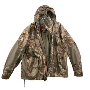 Game Winner Jacket Men 2XL Camo Hunting Outdoor Workwear Military *Broken Zipper